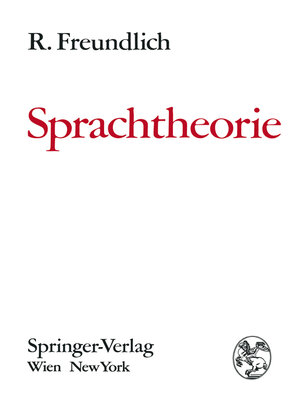 cover image of Sprachtheorie